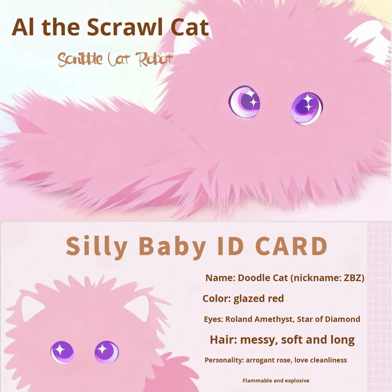 Cross-border New AI Toy Intelligent Conversational Companion Plush Toy Doodle Cat Pendant Doll Polyester PP Cotton Filled Source