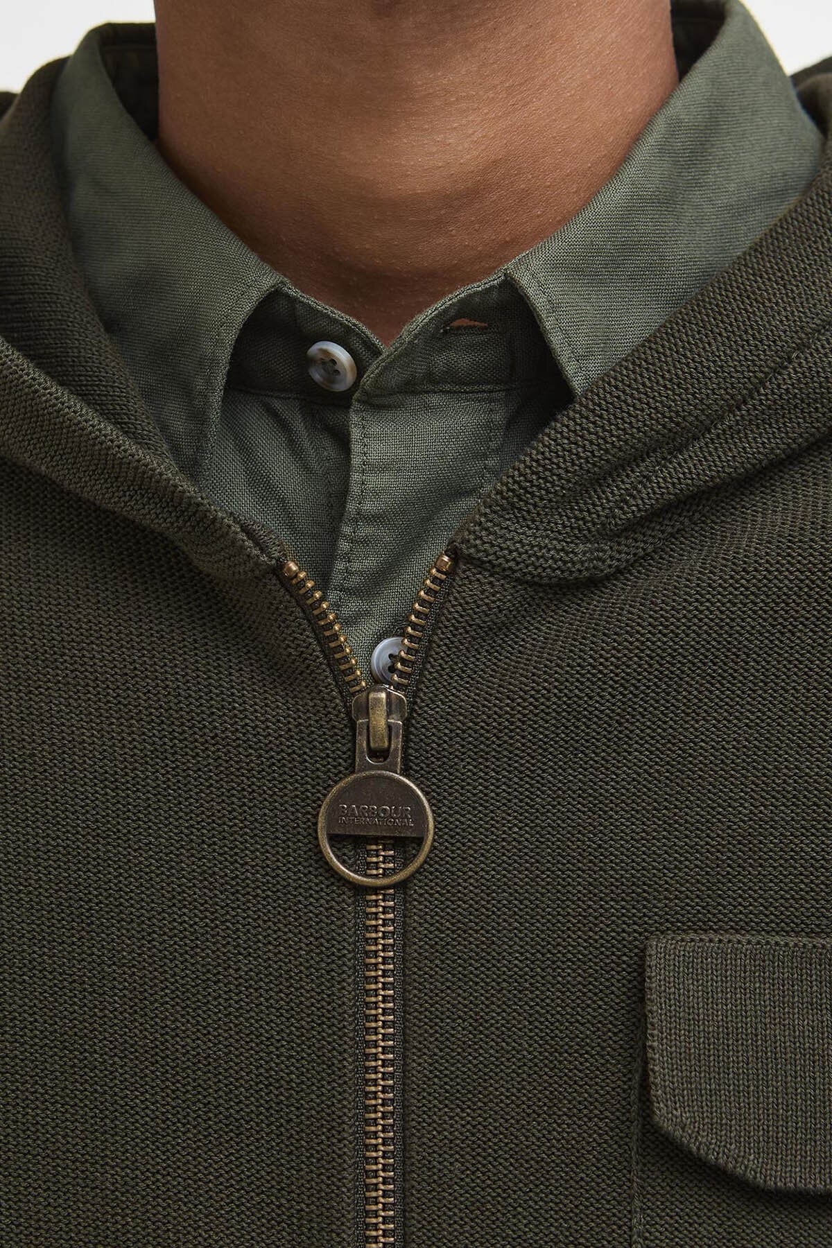 Multi-Pocket Knitted Hoodie