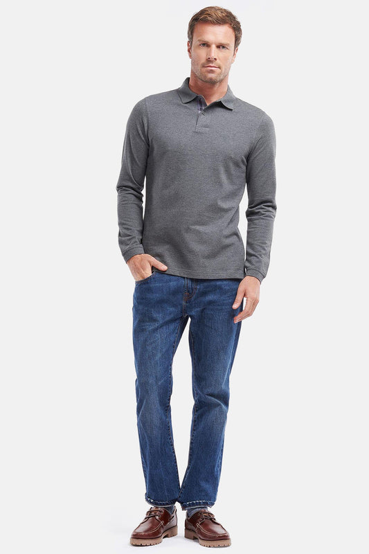 Essential Long-Sleeve Polo Shirt