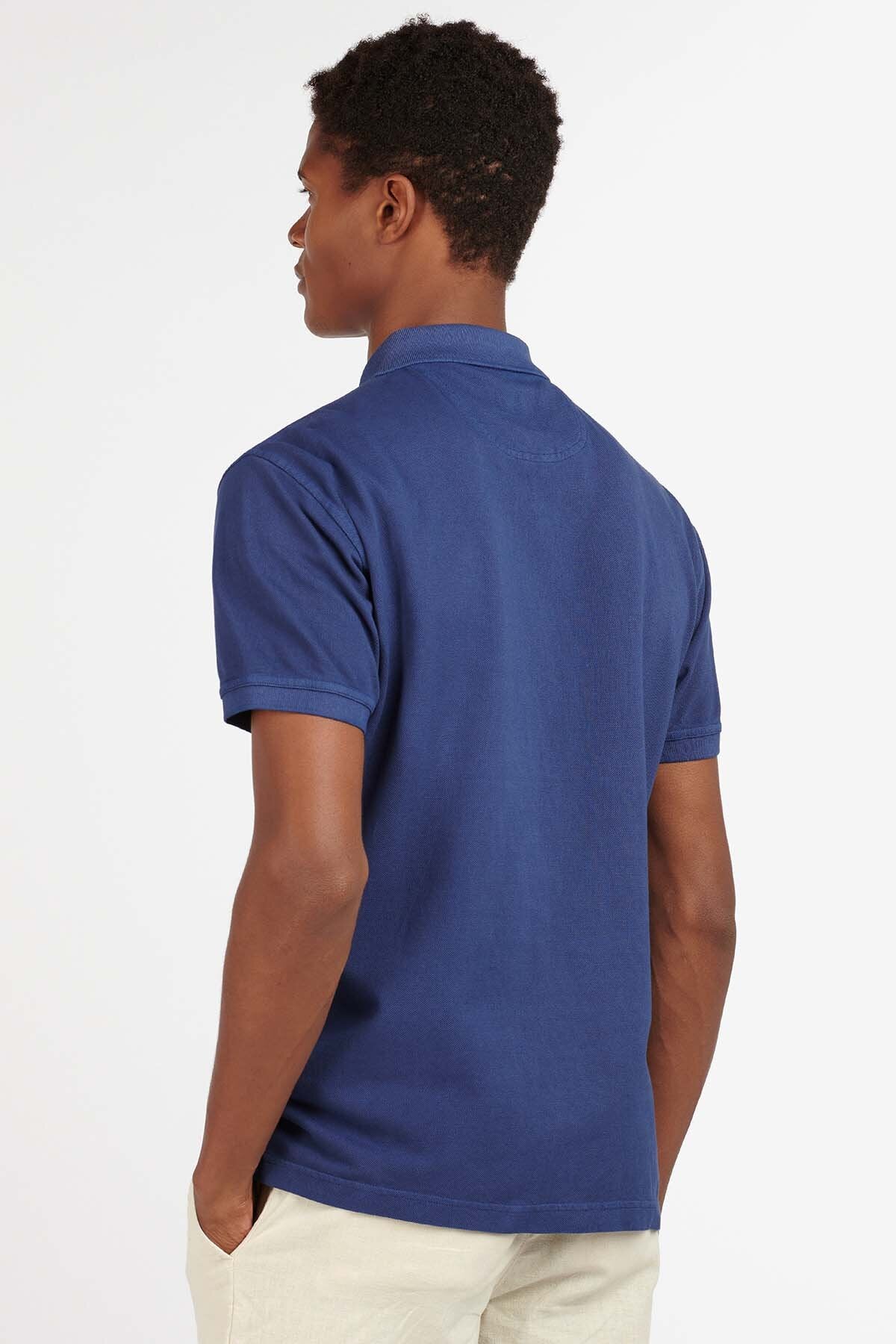 Washed-Out Sports Polo Shirt