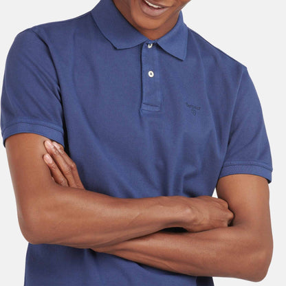Washed-Out Sports Polo Shirt