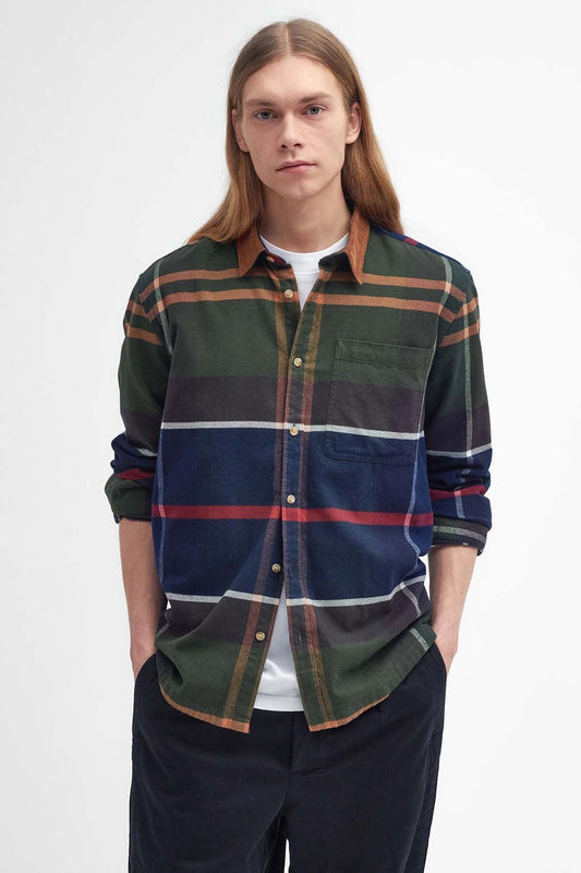 Bushlane Oversized Long-Sleeved Tartan Shirt