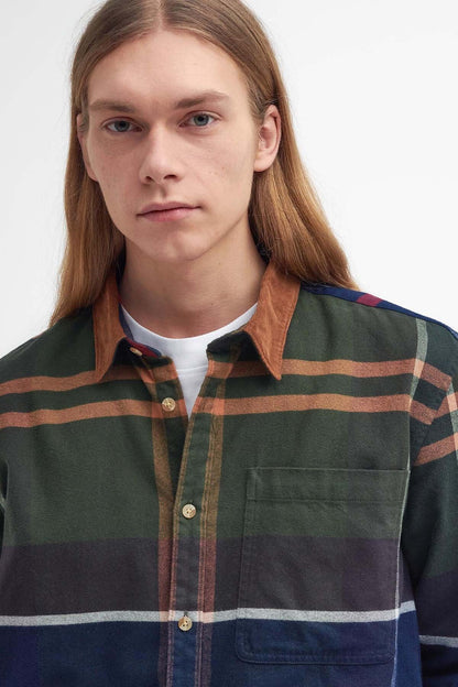 Bushlane Oversized Long-Sleeved Tartan Shirt